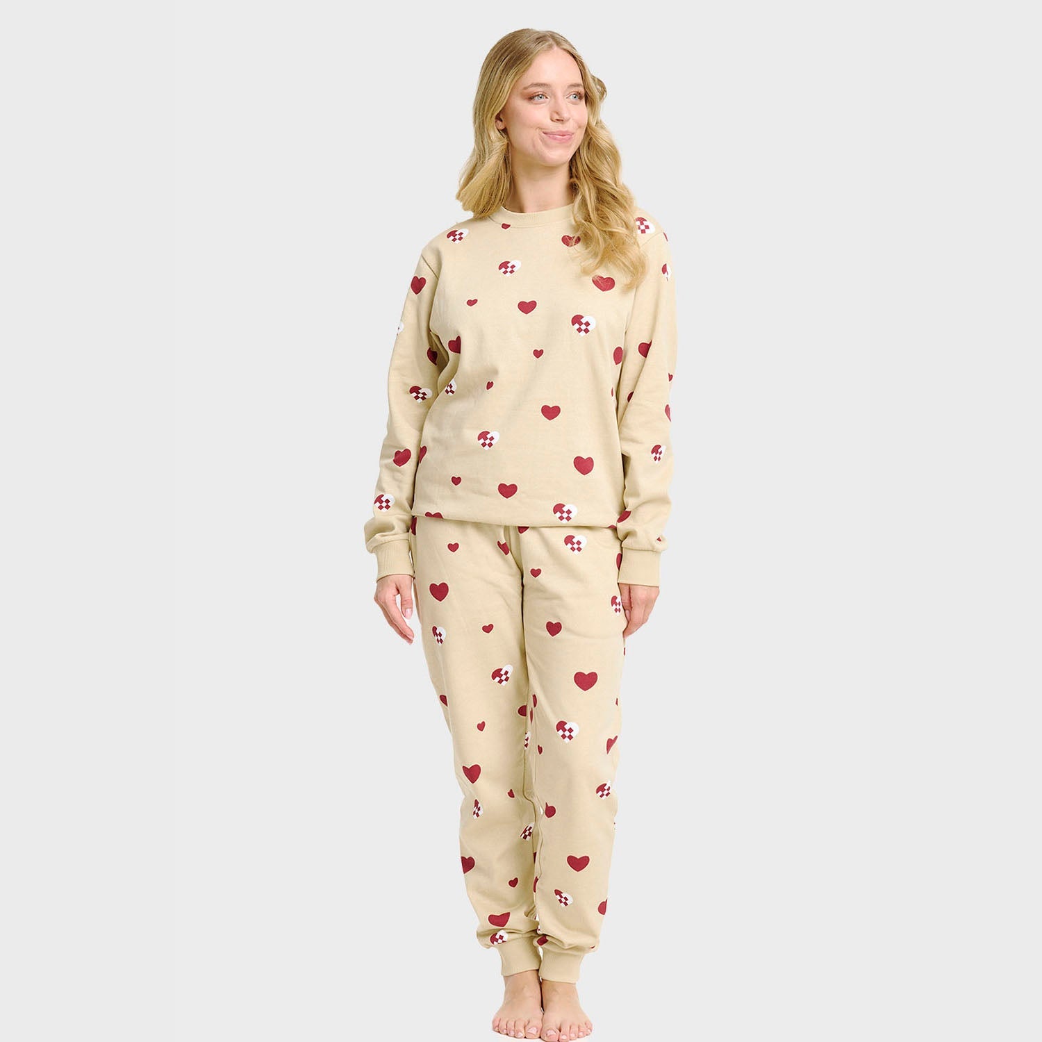 Julehjärta sweatset – Dam